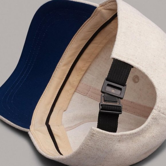 New Rag & Bone Addison Wool Blend Hat One Size in Plaster - Picture 2 of 5